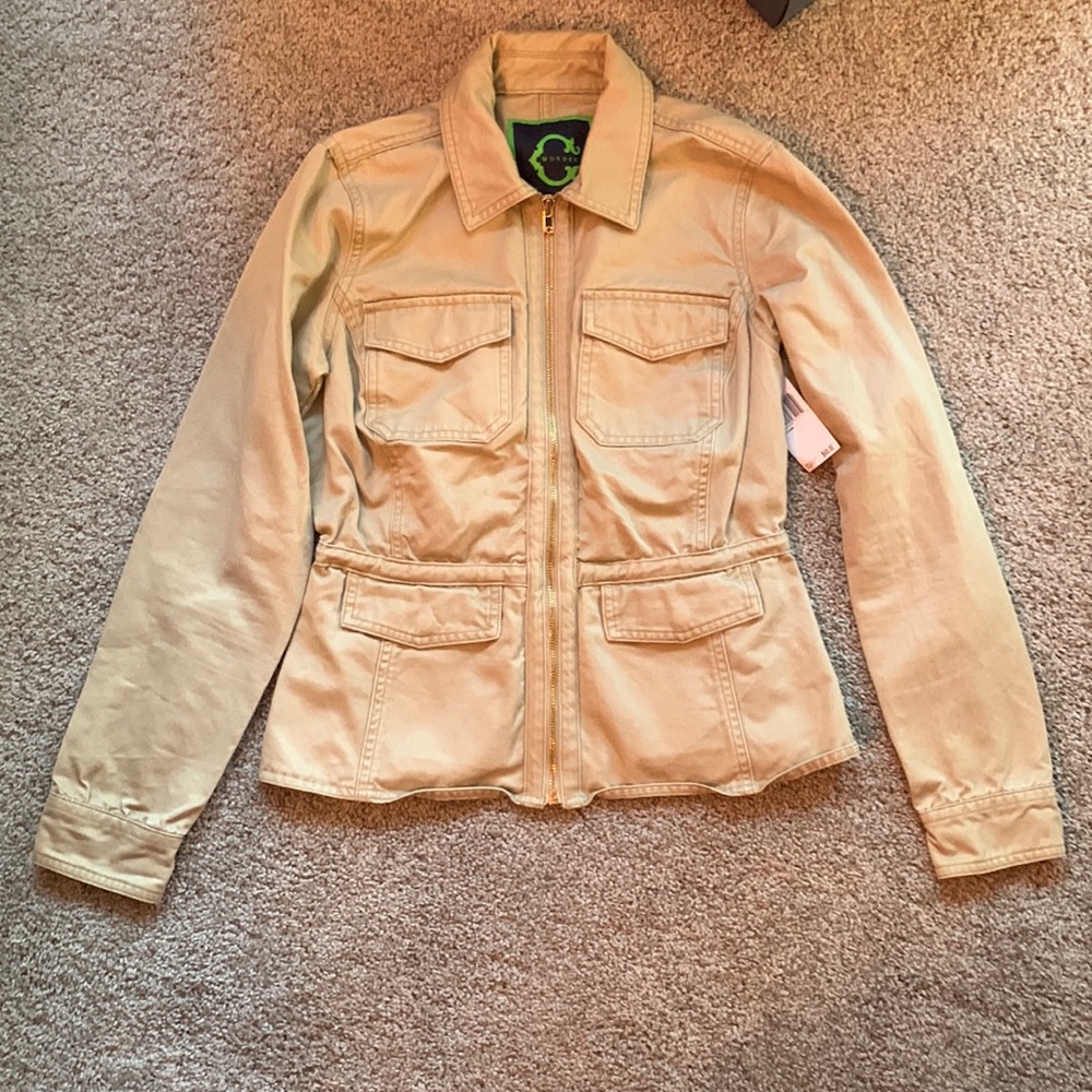 Tan light fall jacket SMALL NWT